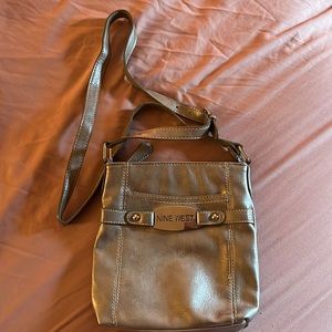 Silver Nine West crossbody purse